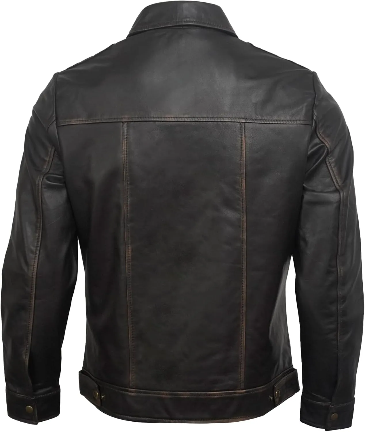 Mens Leather Jacket - Real Lambskin Motorcycle Leather Jackets For Men