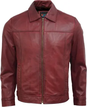 Mens Leather Jacket - Real Lambskin Motorcycle Leather Jackets For Men