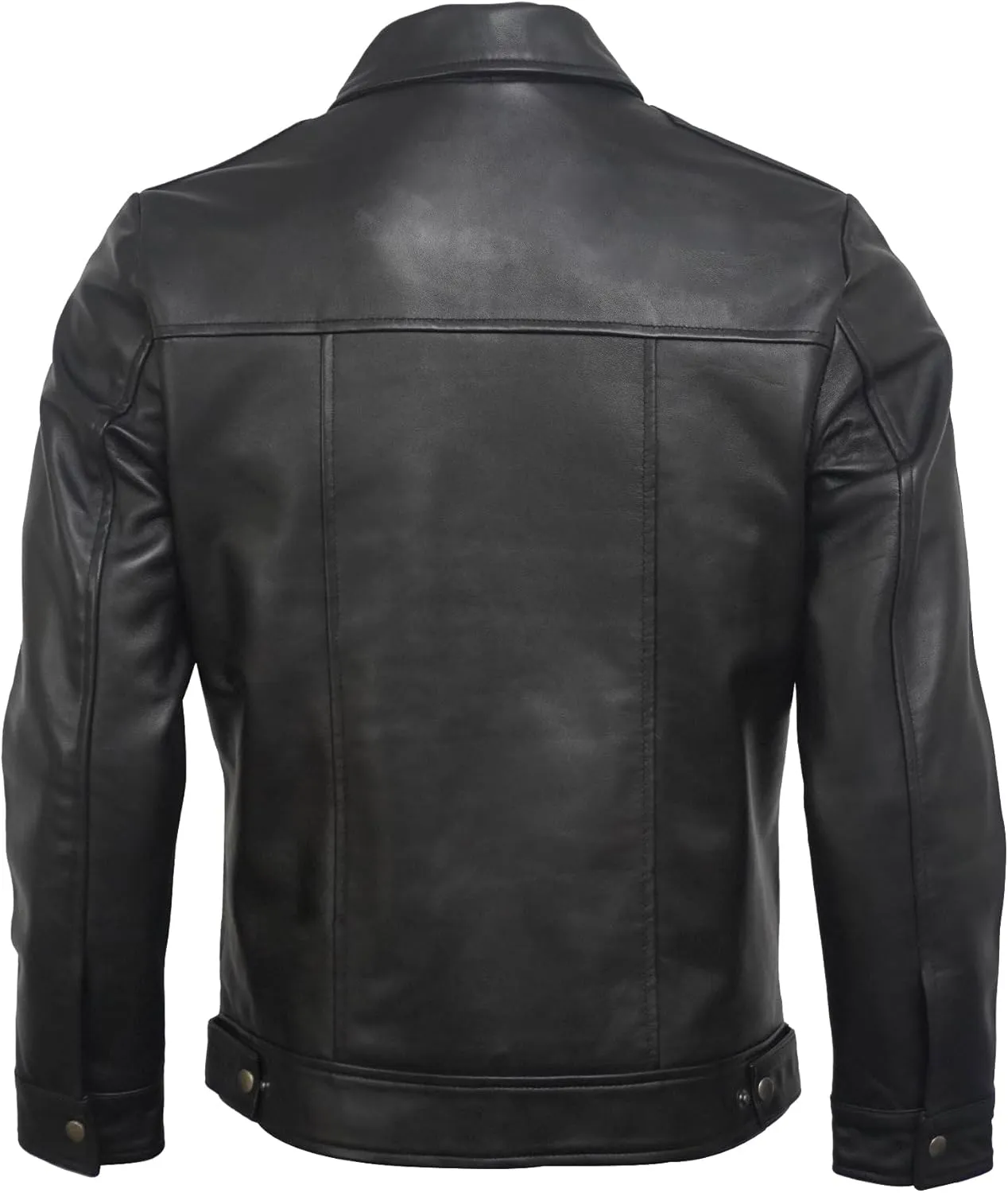 Mens Leather Jacket - Real Lambskin Motorcycle Leather Jackets For Men