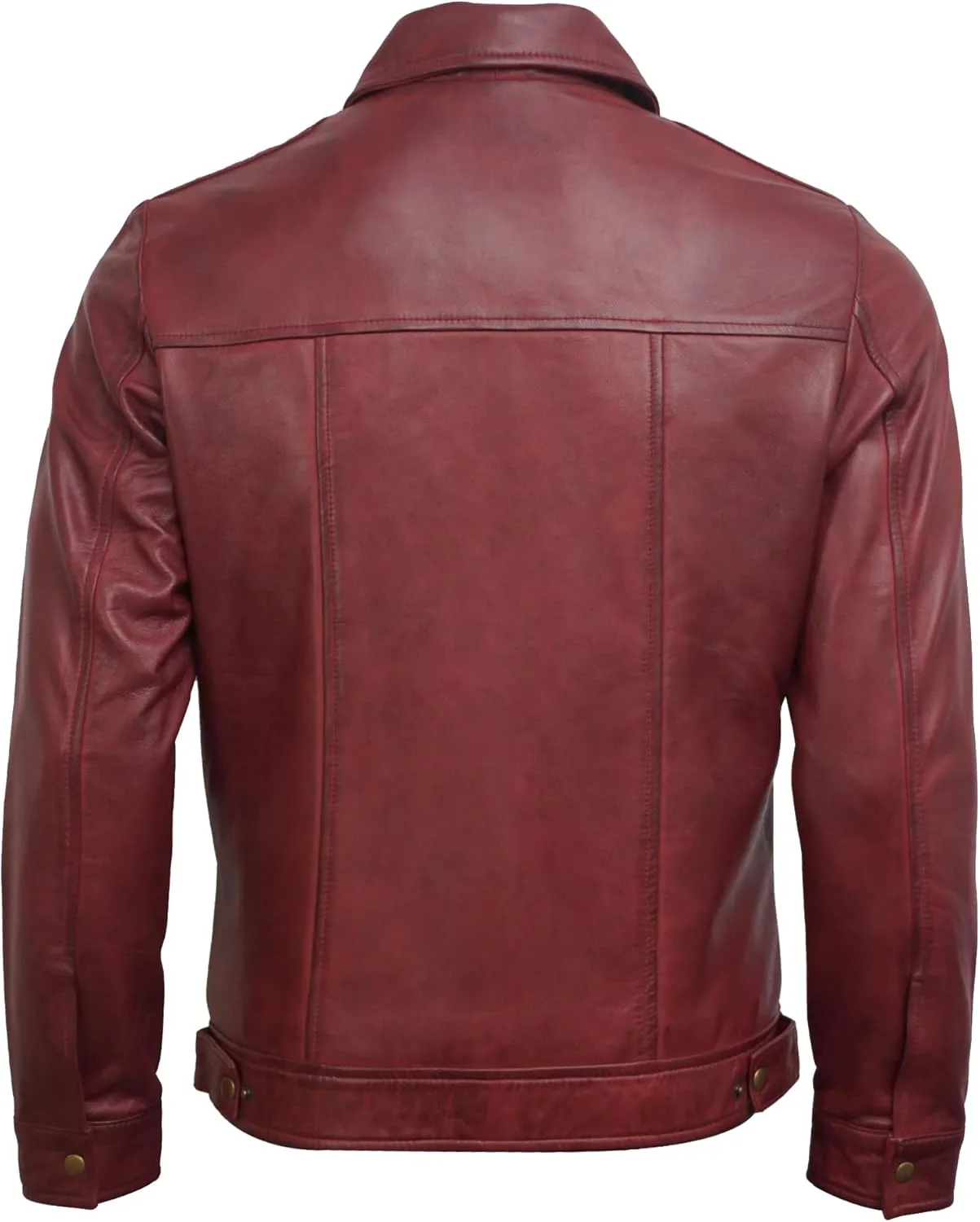 Mens Leather Jacket - Real Lambskin Motorcycle Leather Jackets For Men