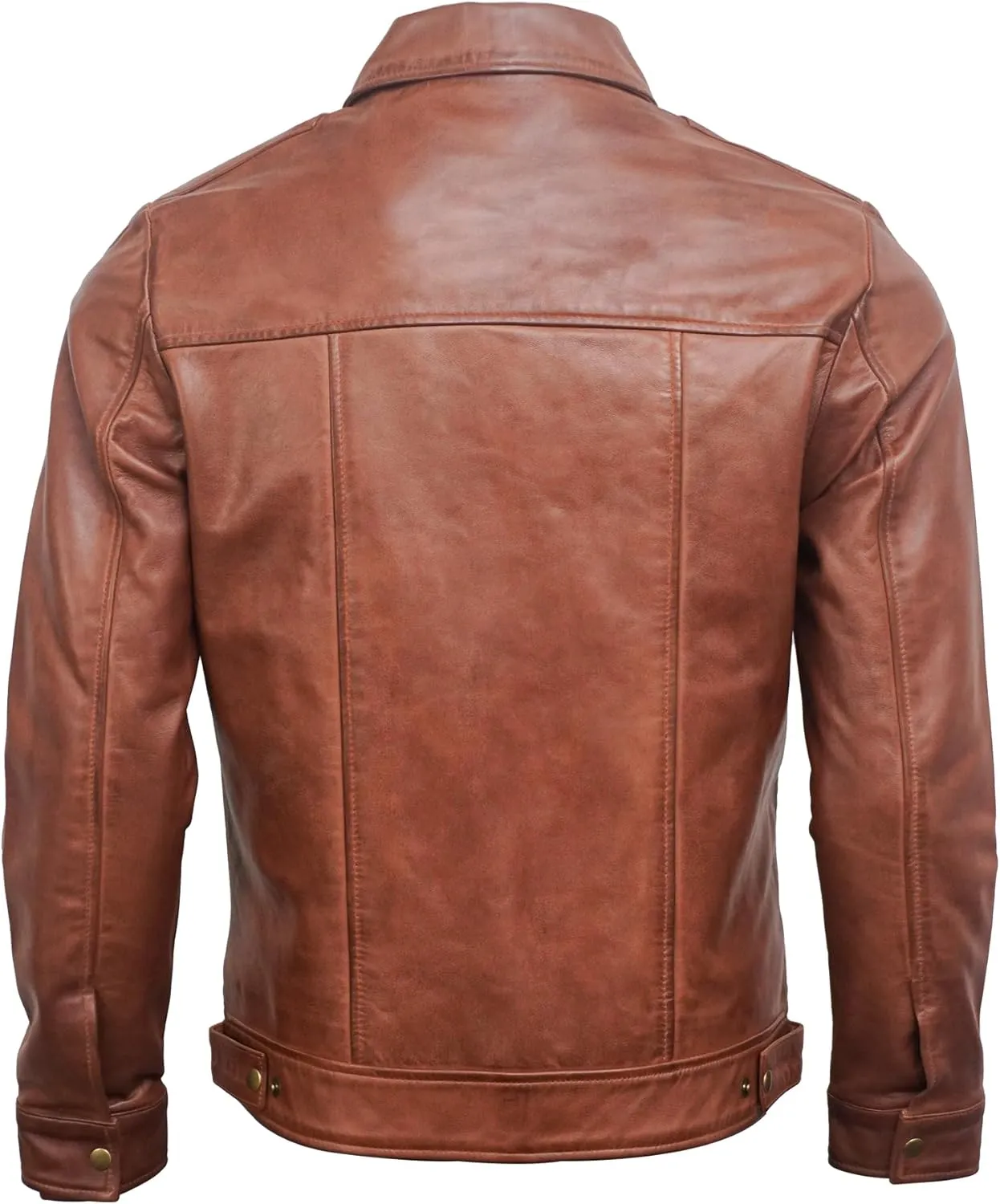 Mens Leather Jacket - Real Lambskin Motorcycle Leather Jackets For Men