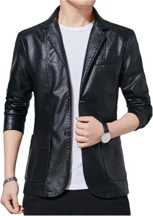Mens Leather Jackets Coats Jackets Casual Motorcycle PU Jacket Biker Leather Coats