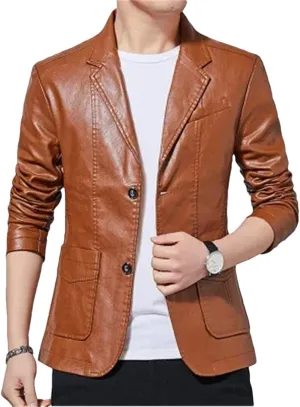Mens Leather Jackets Coats Jackets Casual Motorcycle PU Jacket Biker Leather Coats