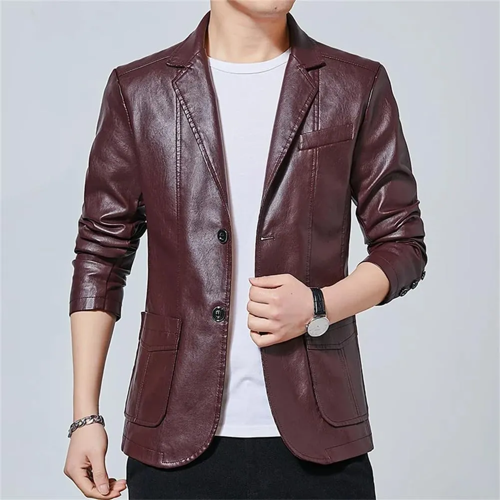 Mens Leather Jackets Coats Jackets Casual Motorcycle PU Jacket Biker Leather Coats