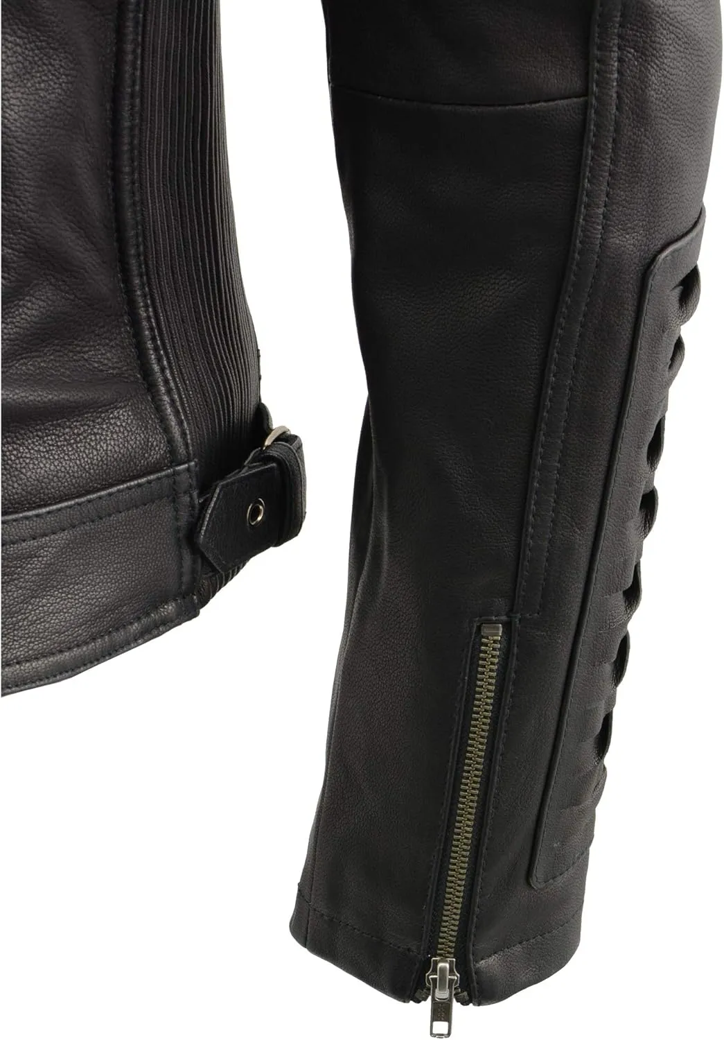 Milwaukee Leather Women's Premium Leather Casual Fashion Jackets with Hoodie SFL