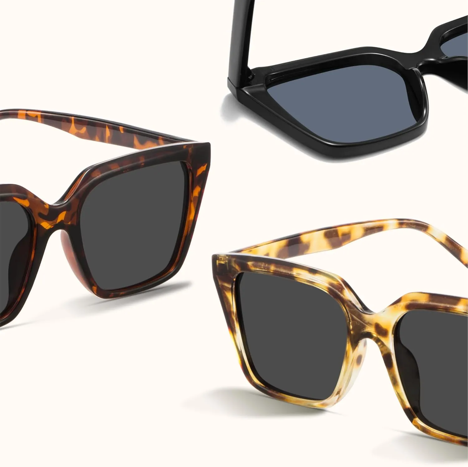miyya Cat Eye Sunglasses for Women, Trendy Polarized Sunglasses Women, Retro Sun Glasses 2025, UV Protection Shades
