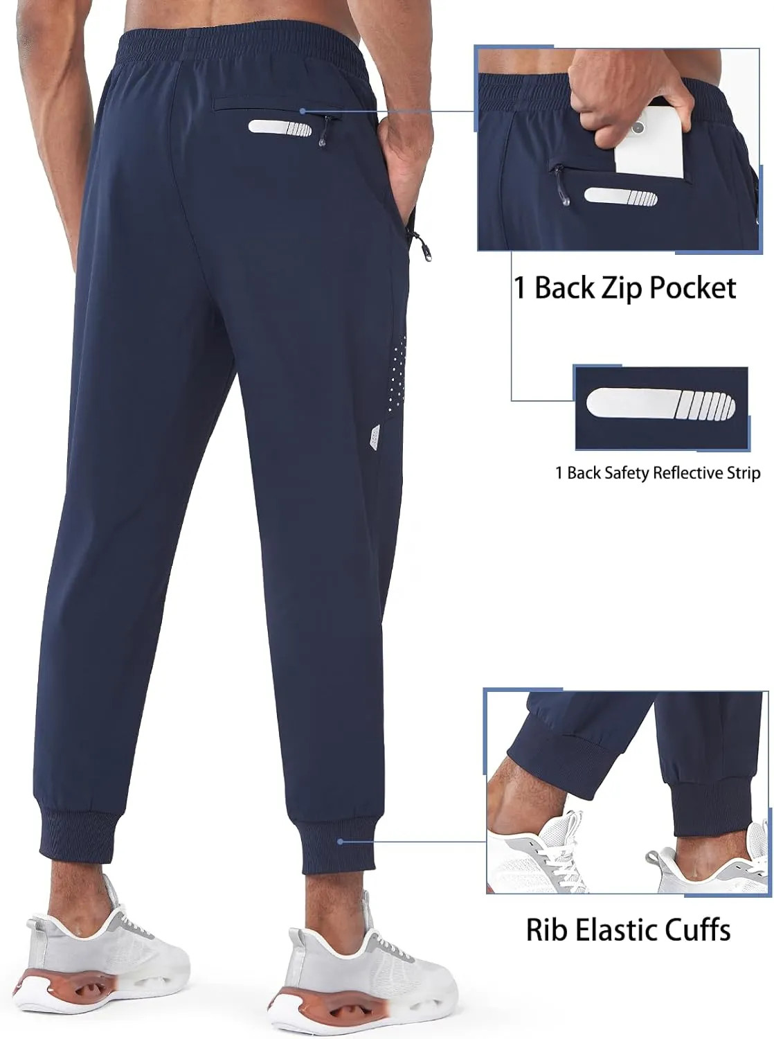 NORTHYARD Men's Fleece Joggers Athletic Warm Sweatpants Workout Gym Running Pants Active Winter Thicken Track with Pockets