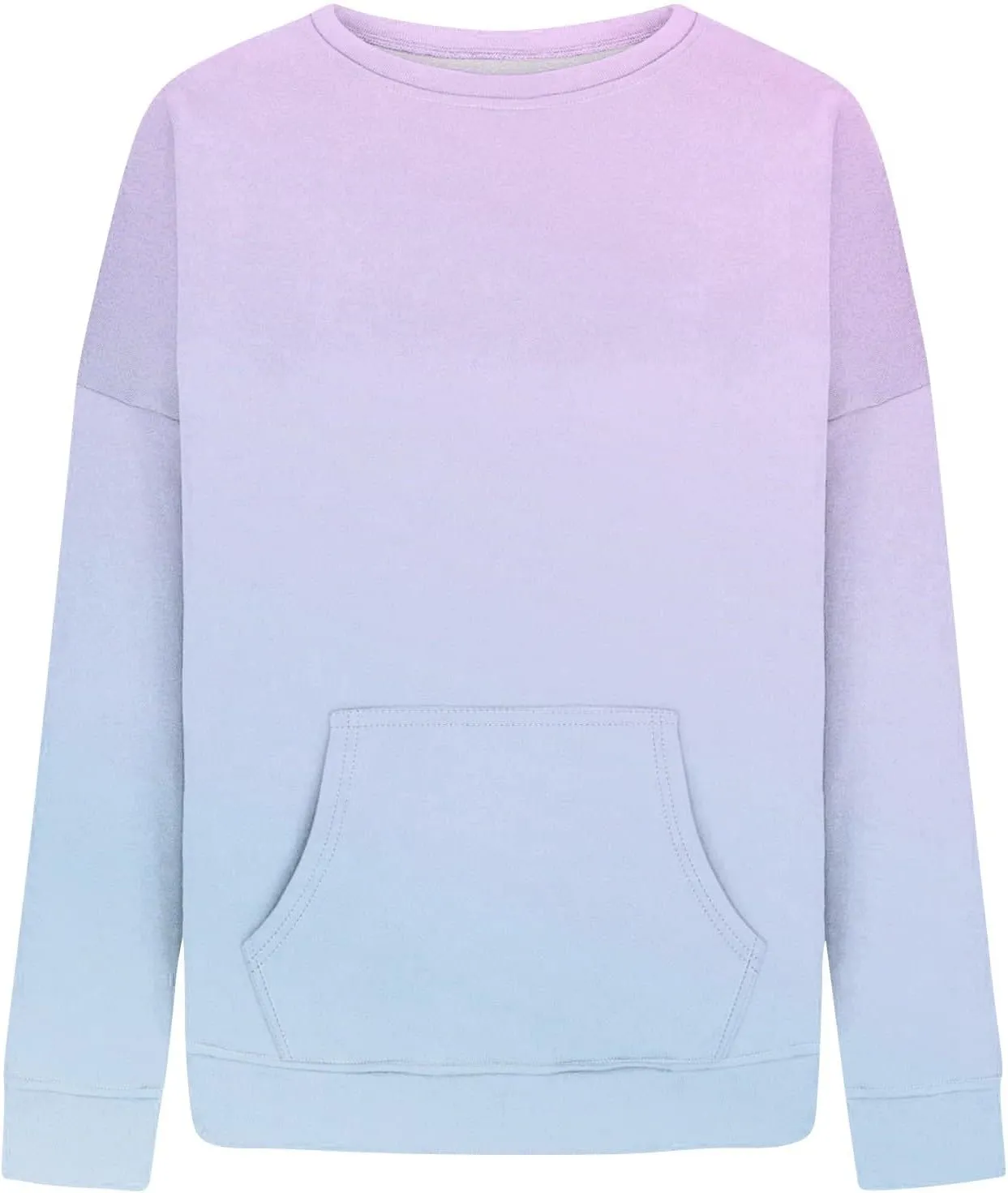 Oversized Crewneck Sweatshirt Women Graphic Preppy Cute Sweatshirts No Hood Loose Fit Y2k Hoodie with Pockets