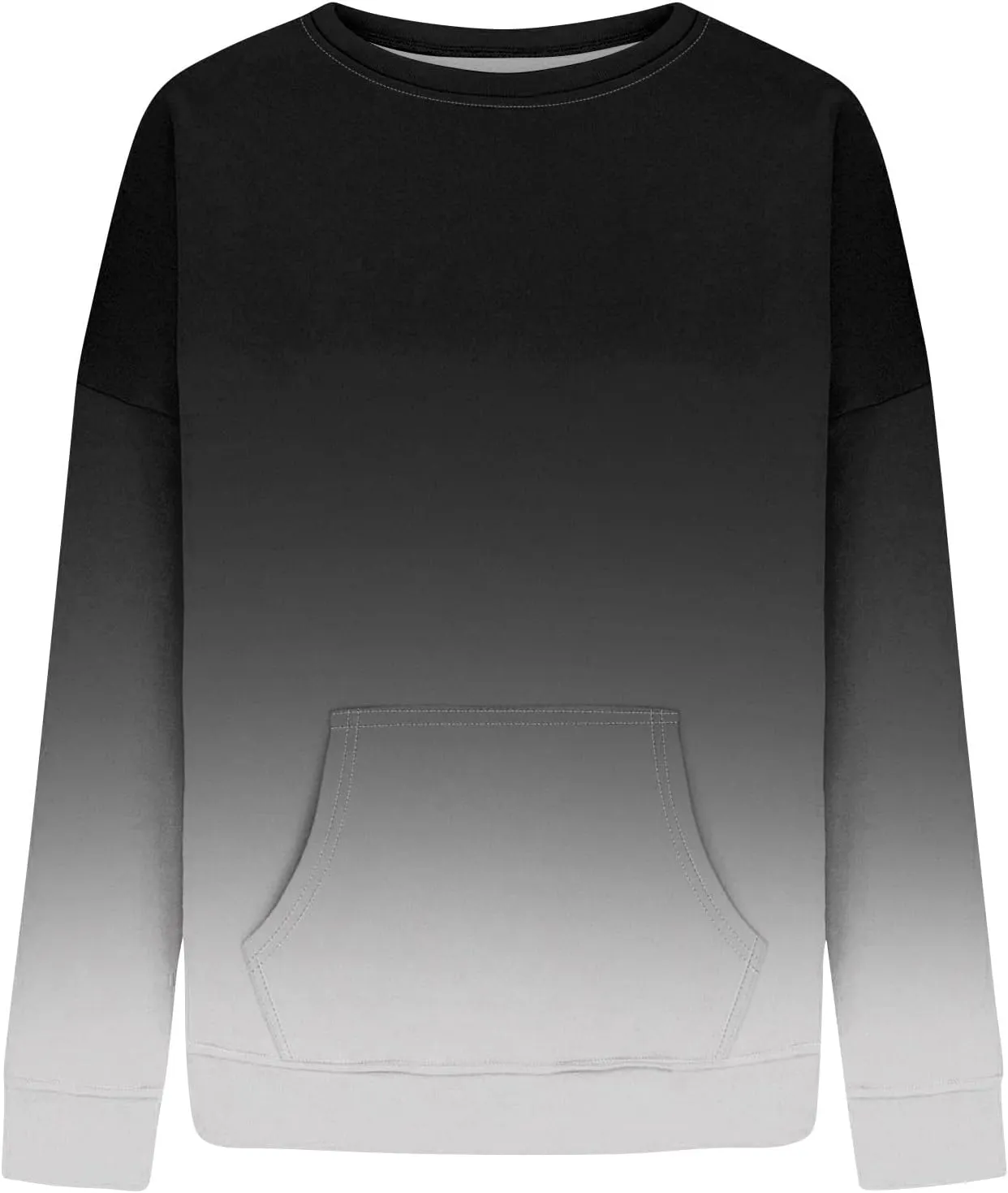 Oversized Crewneck Sweatshirt Women Graphic Preppy Cute Sweatshirts No Hood Loose Fit Y2k Hoodie with Pockets