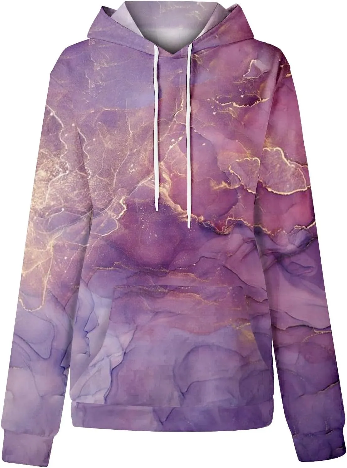 Oversized Hoodies for Women Drawstring Plus Size Graphic Hoodie Loose Fit Drop Shoulder Hooded Sweatshirts w/Pockets