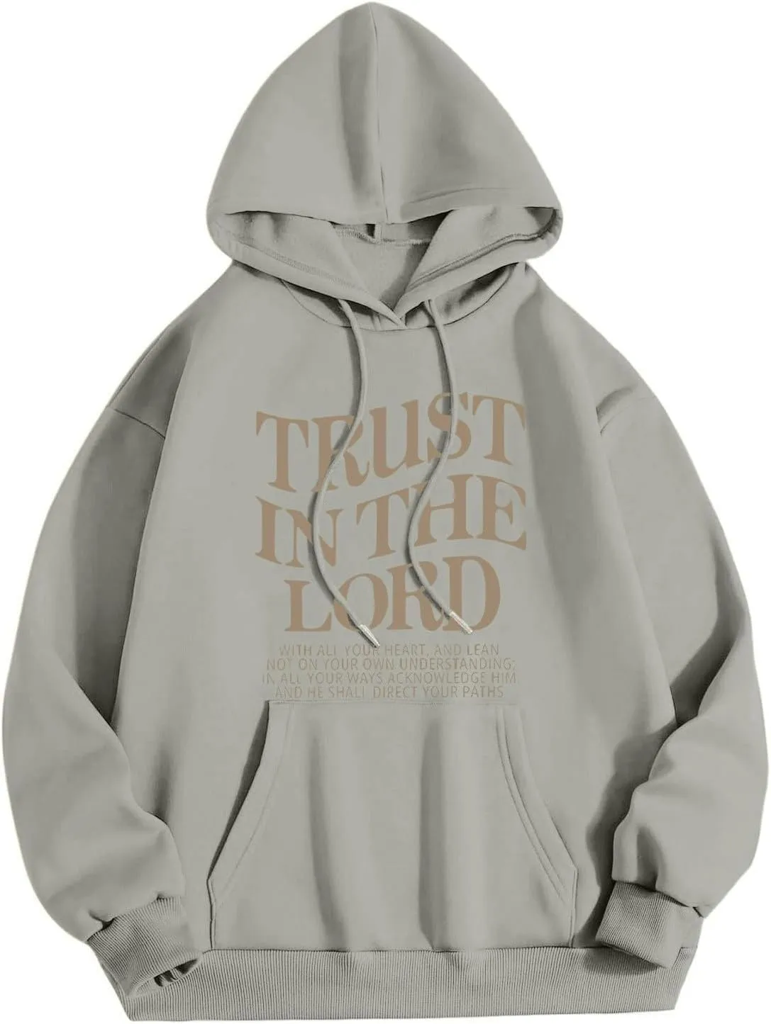 Oversized Sweatshirts for Women Long Sleeve Letter Print Hoodie Loose Fit Graphic Hoodies Drawstring Pullover Tops
