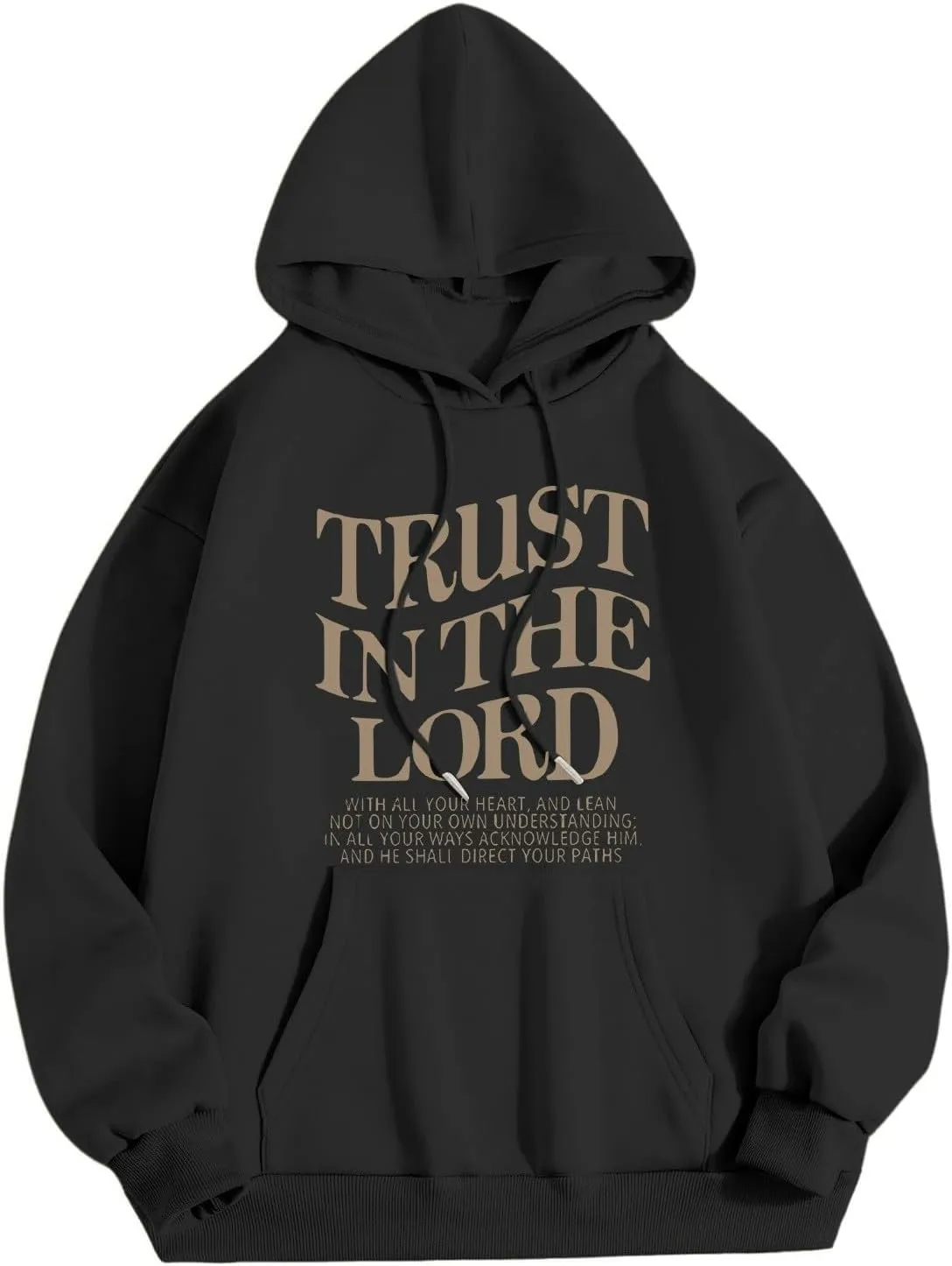 Oversized Sweatshirts for Women Long Sleeve Letter Print Hoodie Loose Fit Graphic Hoodies Drawstring Pullover Tops