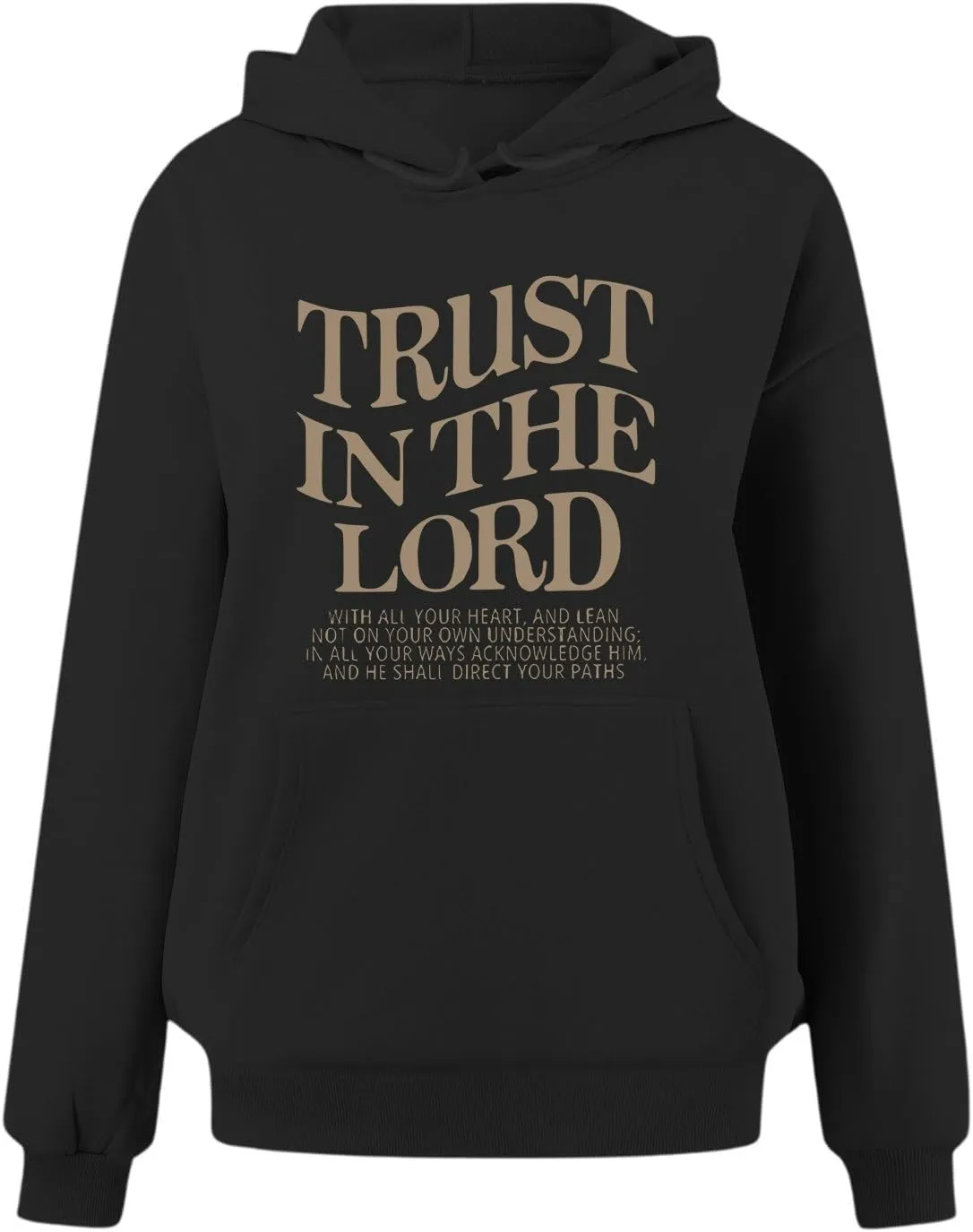 Oversized Sweatshirts for Women Long Sleeve Letter Print Hoodie Loose Fit Graphic Hoodies Drawstring Pullover Tops