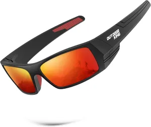 Polarized Sport Sunglasses-for-Men Sun-Glasses: Mens Wrap Sunglasses for Fishing Cycling Running UV400 Protection