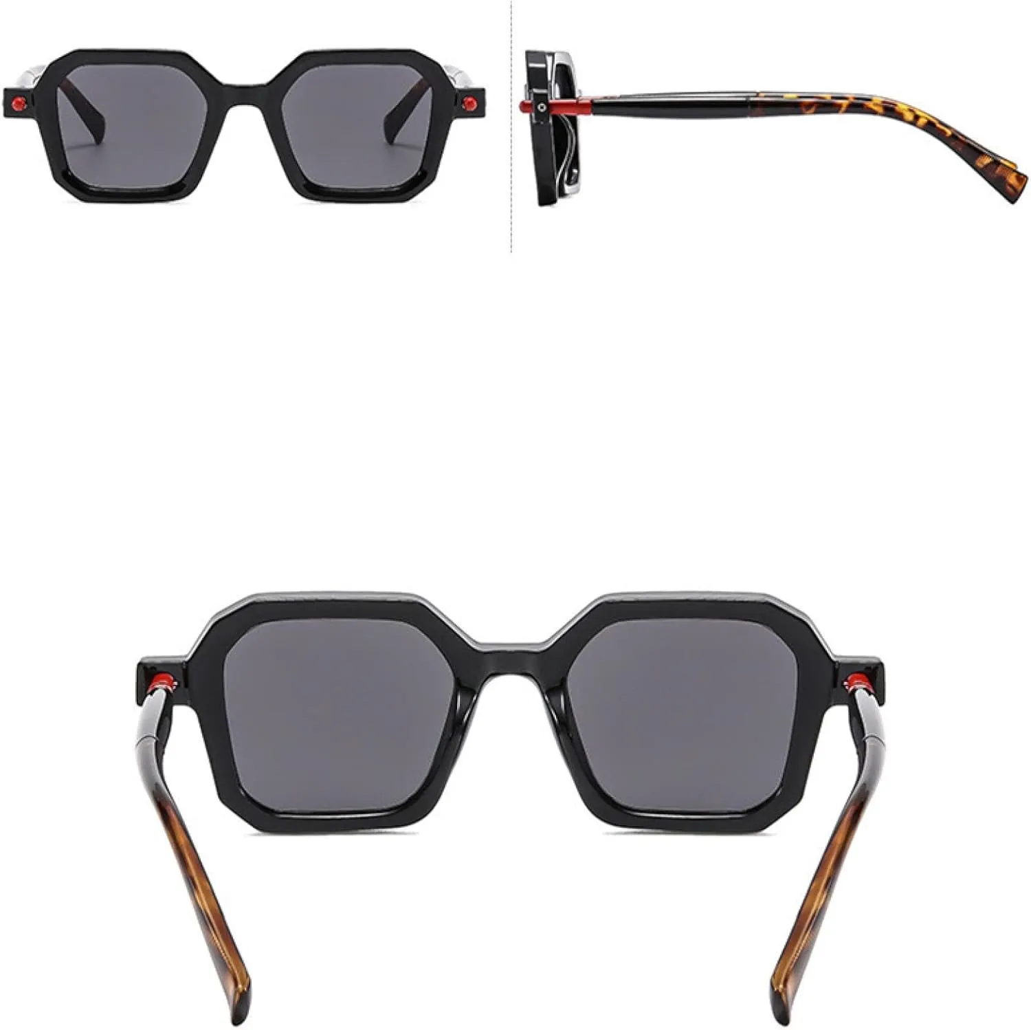 Polygon Punk Sunglasses Outdoors Gradient Retro Casual