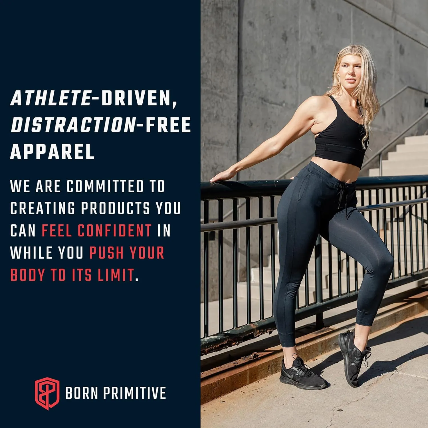 Primitive Rest Day Athleisure Joggers for Women - Womens Joggers with Pockets