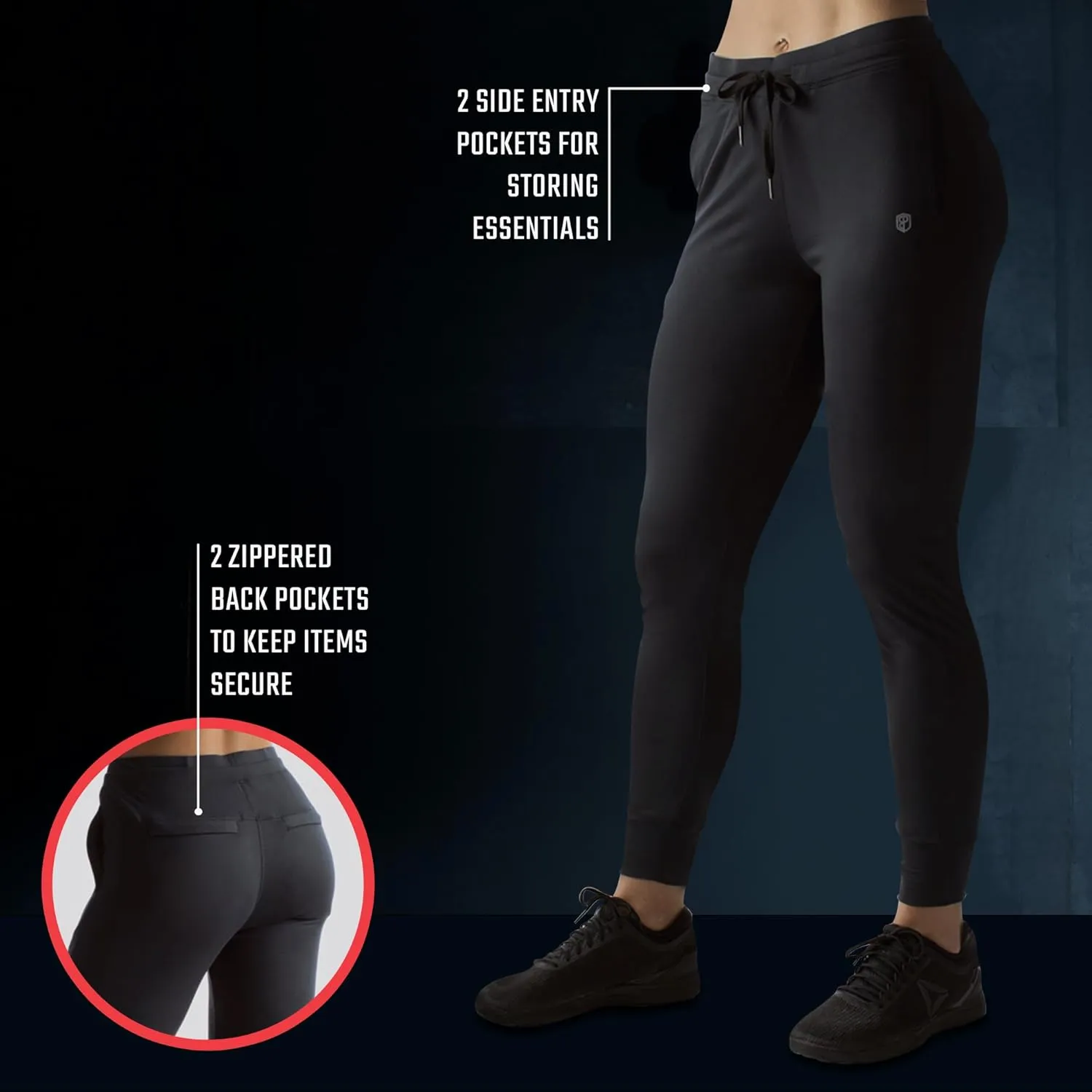 Primitive Rest Day Athleisure Joggers for Women - Womens Joggers with Pockets