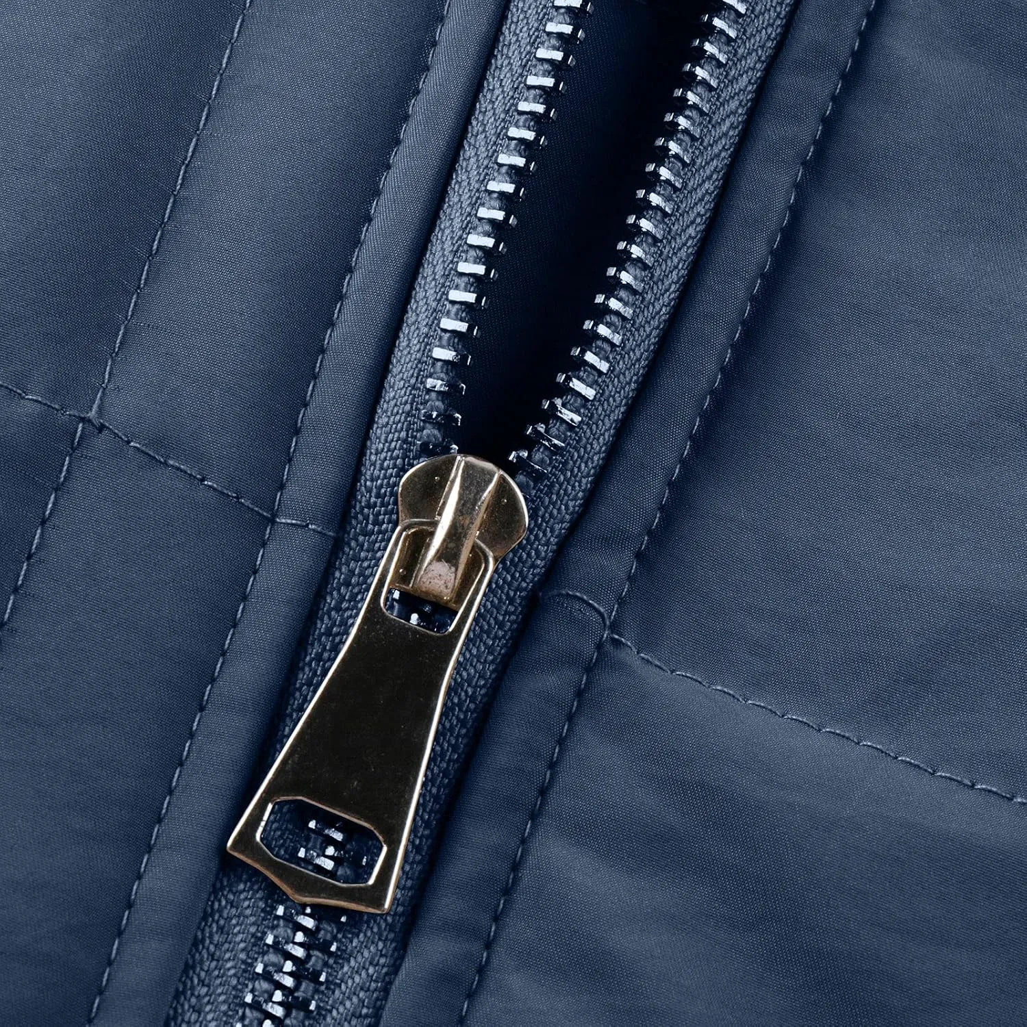 Quilted Jackets for Women Long Sleeve Zip Up Jacket Coat Loose Fit Puffer Jackets Winter Warm Outwear with Pockets