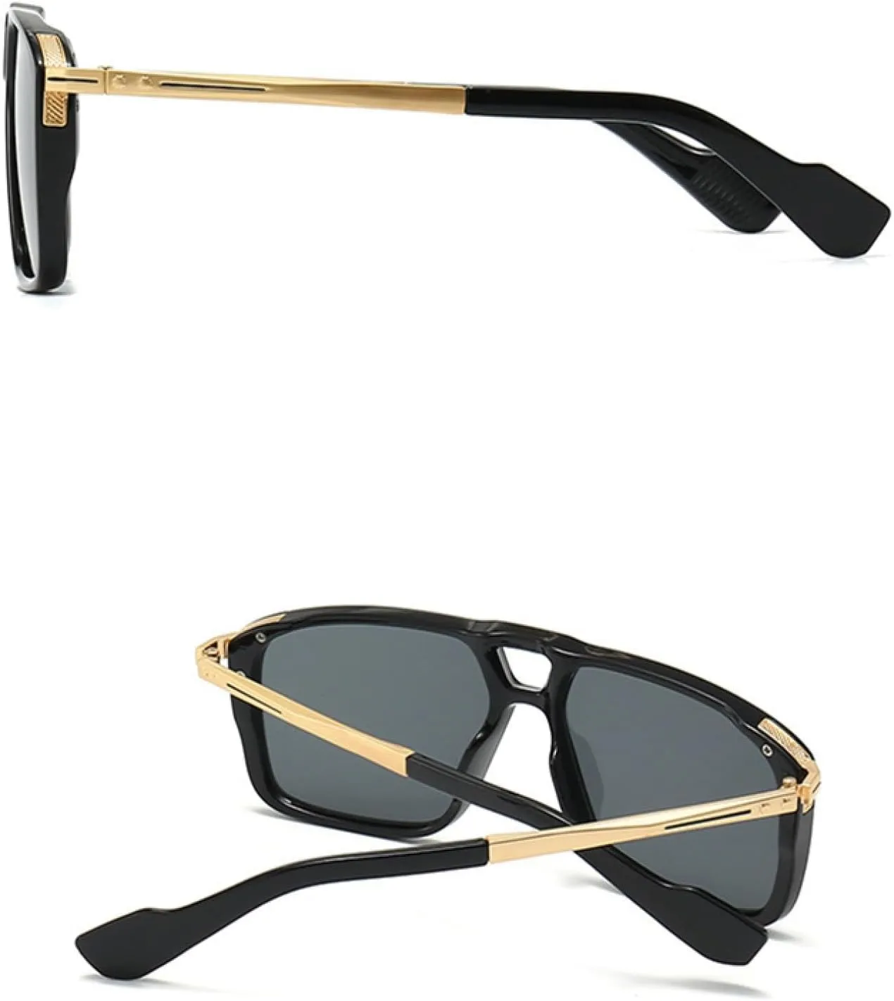 Retro Men Gradient Color Sunglasses Outdoors Mirror Uv400
