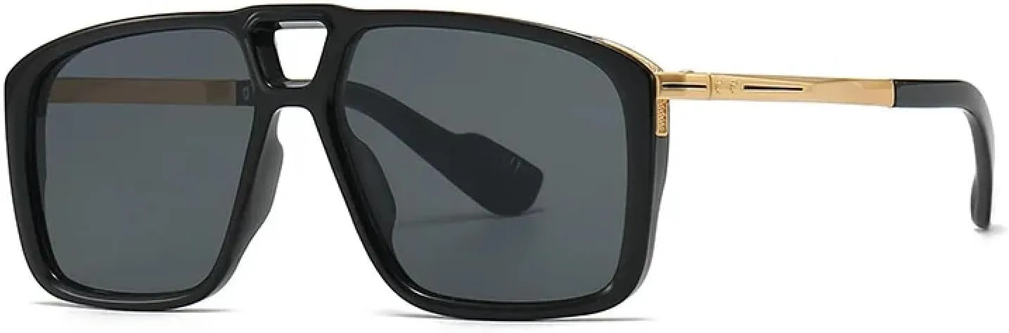 Retro Men Gradient Color Sunglasses Outdoors Mirror Uv400