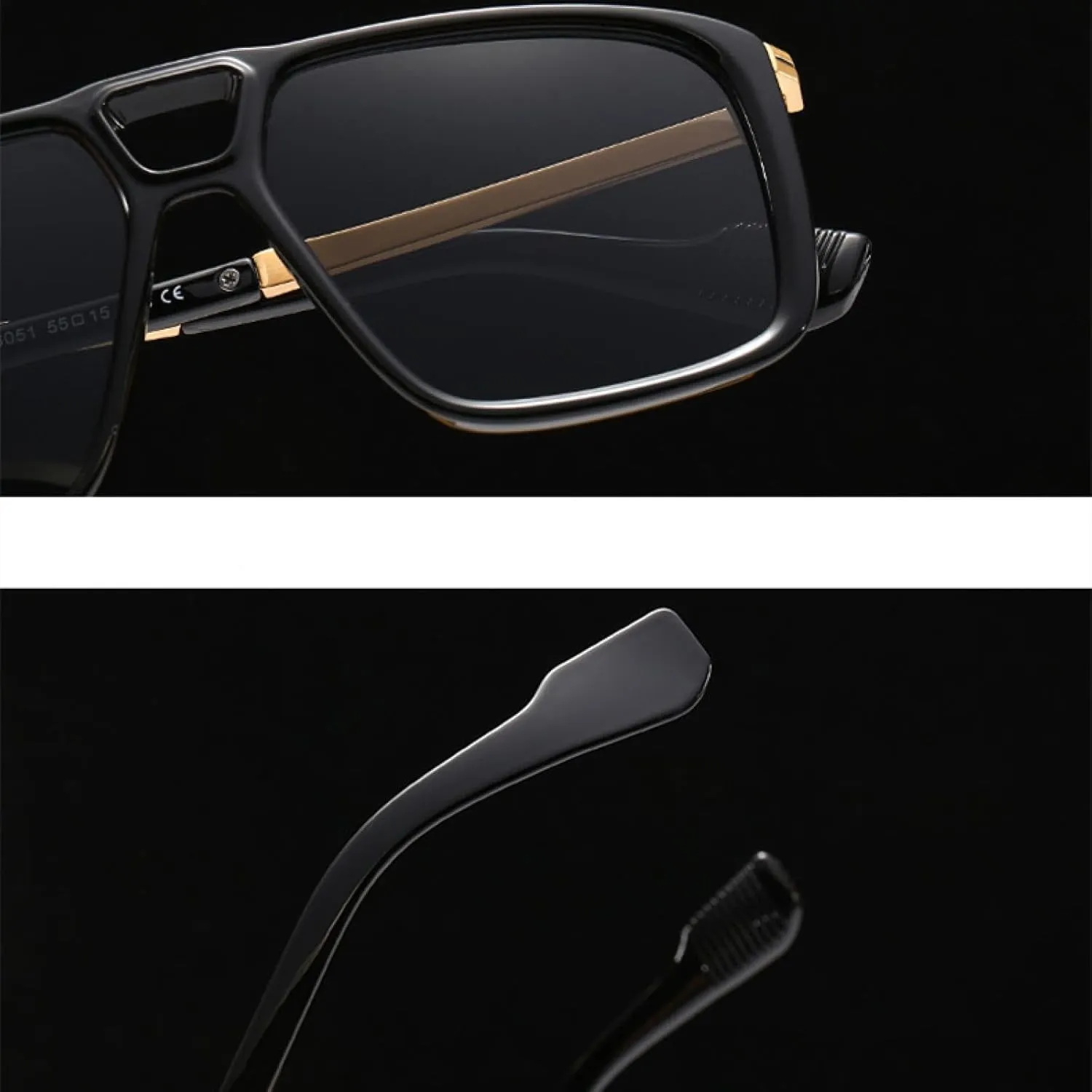 Retro Men Gradient Color Sunglasses Outdoors Mirror Uv400