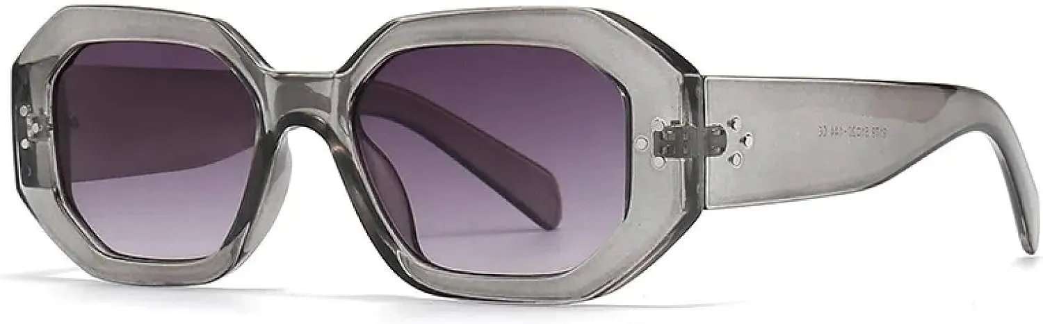 Retro Men Women Oval Rivet Fashion Gradient Color Outdoors