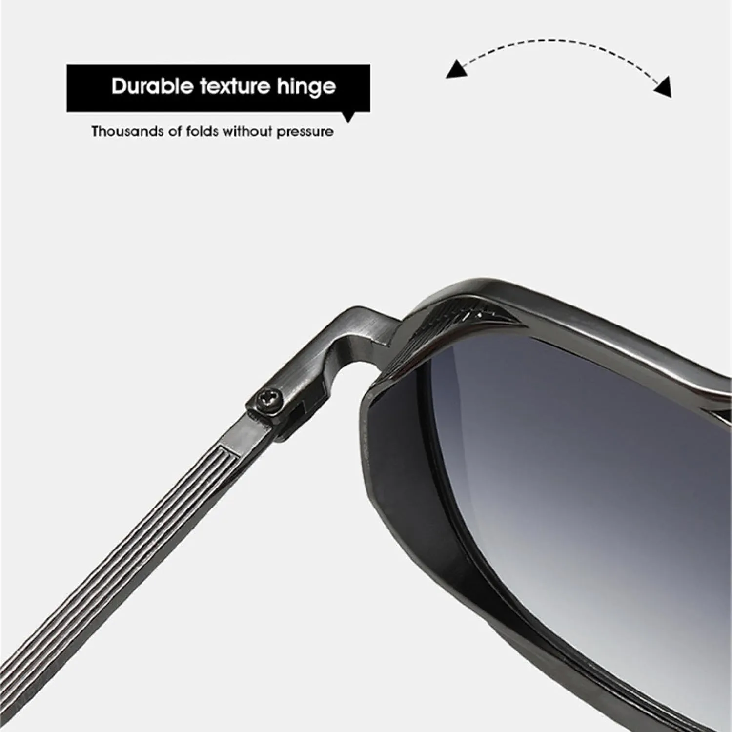 Retro Metal Men Sunglasses Fashion Gradient Uv400 Women Punk