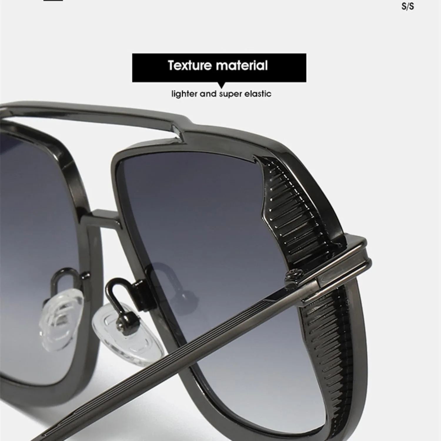 Retro Metal Men Sunglasses Fashion Gradient Uv400 Women Punk