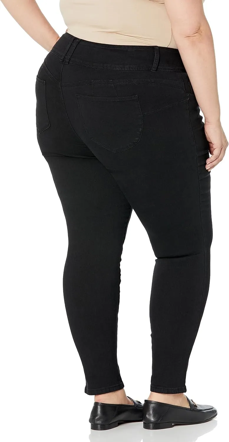 Royalty For Me Womens Women's Plus Size Wannabettabutt 3 Button Lycra Sustainable Jean