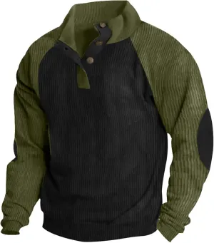 RTRDE Men's Henley Pullover Sweatshirts Long Sleeve Shirts Casual Thermal Loose Fit Button Up Pullovers, S-3XL