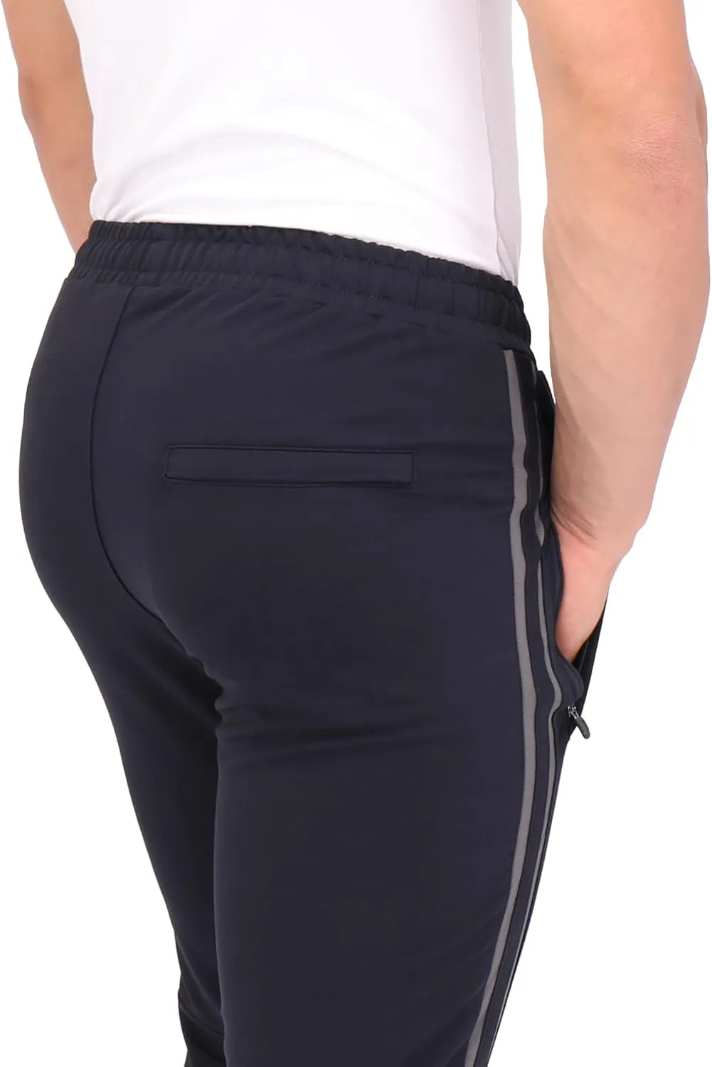 SCR 30/33/36 Jogger Sweatpants for Men - Mens Tall Sweatpants - Joggers for Men with Zipper Pockets