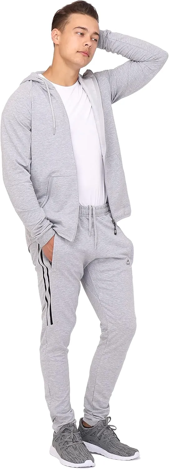 SCR 30/33/36 Jogger Sweatpants for Men - Mens Tall Sweatpants - Joggers for Men with Zipper Pockets