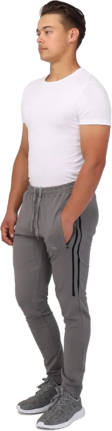 SCR 30/33/36 Jogger Sweatpants for Men - Mens Tall Sweatpants - Joggers for Men with Zipper Pockets