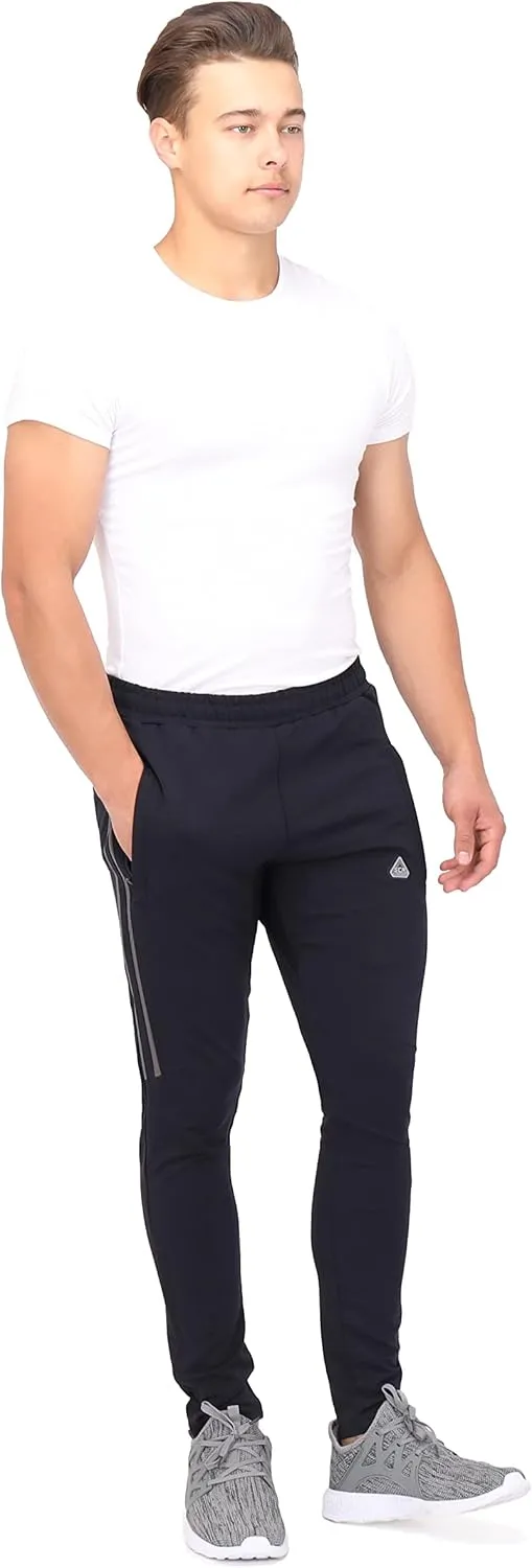 SCR 30/33/36 Jogger Sweatpants for Men - Mens Tall Sweatpants - Joggers for Men with Zipper Pockets