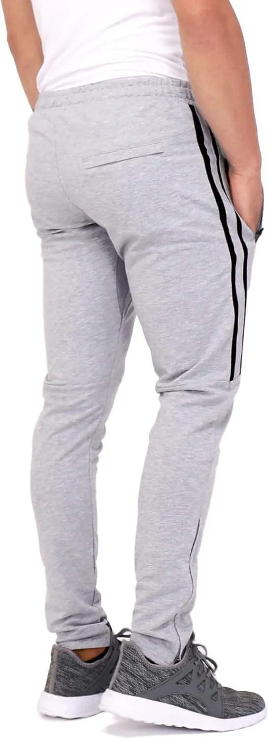 SCR 30/33/36 Jogger Sweatpants for Men - Mens Tall Sweatpants - Joggers for Men with Zipper Pockets