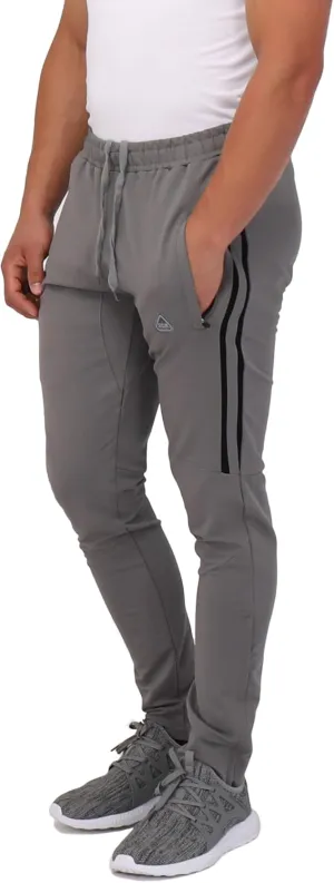 SCR 30/33/36 Jogger Sweatpants for Men - Mens Tall Sweatpants - Joggers for Men with Zipper Pockets