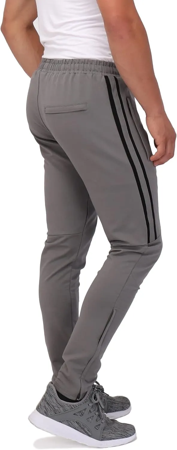 SCR 30/33/36 Jogger Sweatpants for Men - Mens Tall Sweatpants - Joggers for Men with Zipper Pockets