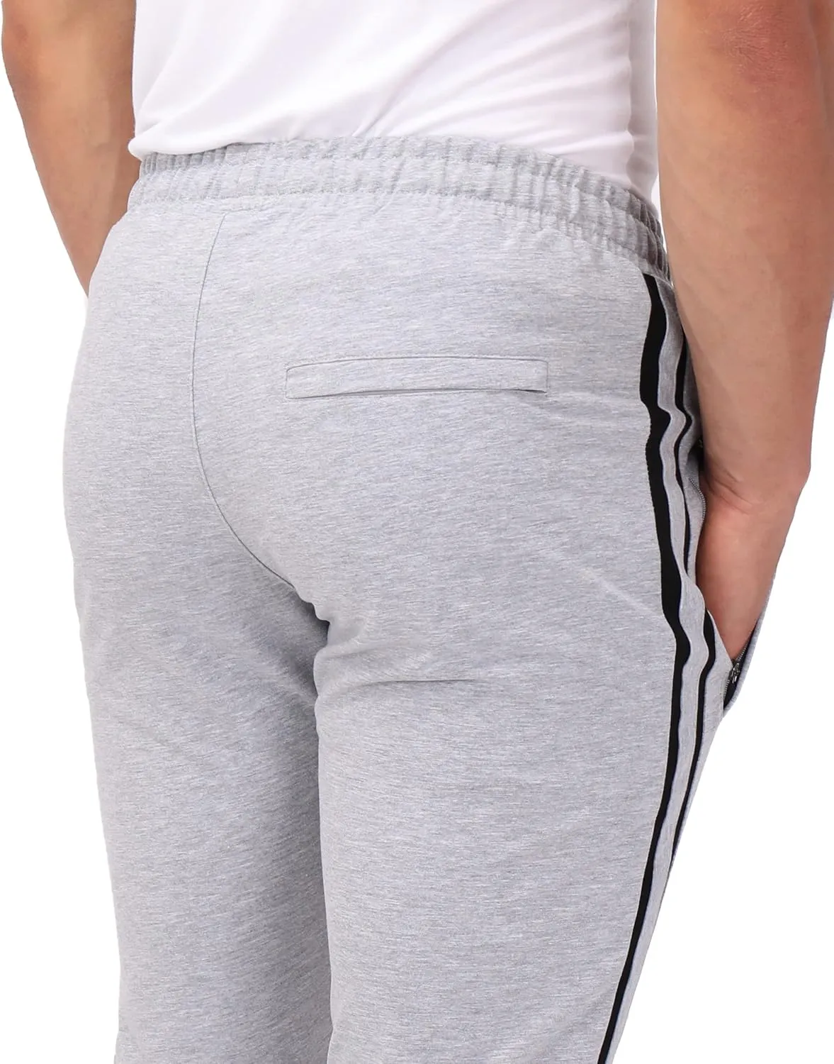 SCR 30/33/36 Jogger Sweatpants for Men - Mens Tall Sweatpants - Joggers for Men with Zipper Pockets