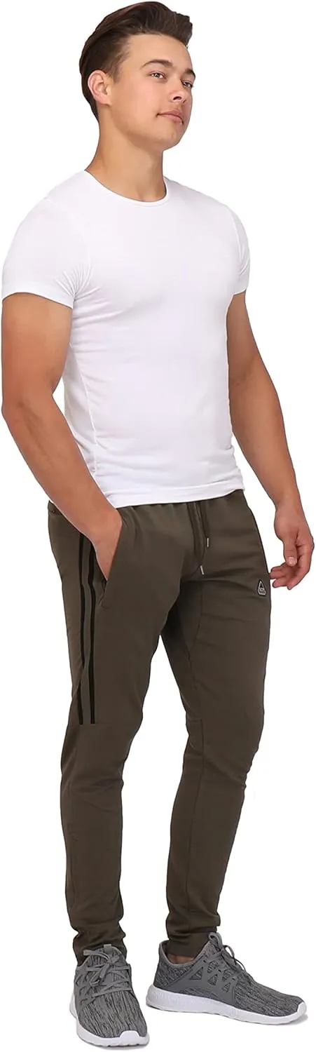 SCR 30/33/36 Jogger Sweatpants for Men - Mens Tall Sweatpants - Joggers for Men with Zipper Pockets