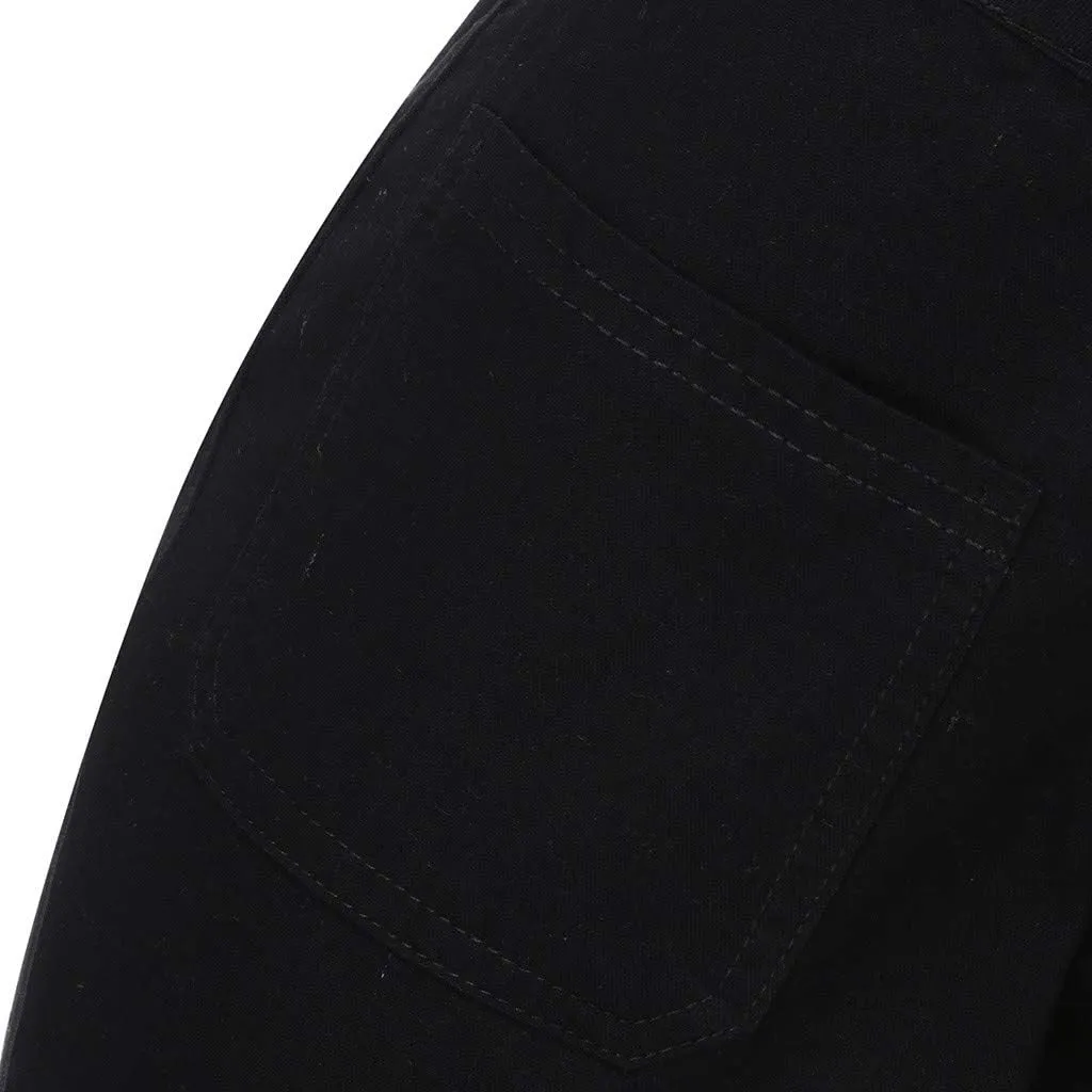 Skinny Jeans for Women Pants Waisted Trousers Jeans Lace Poket Denim Women's Jeans Skinny Jeans for Women Black