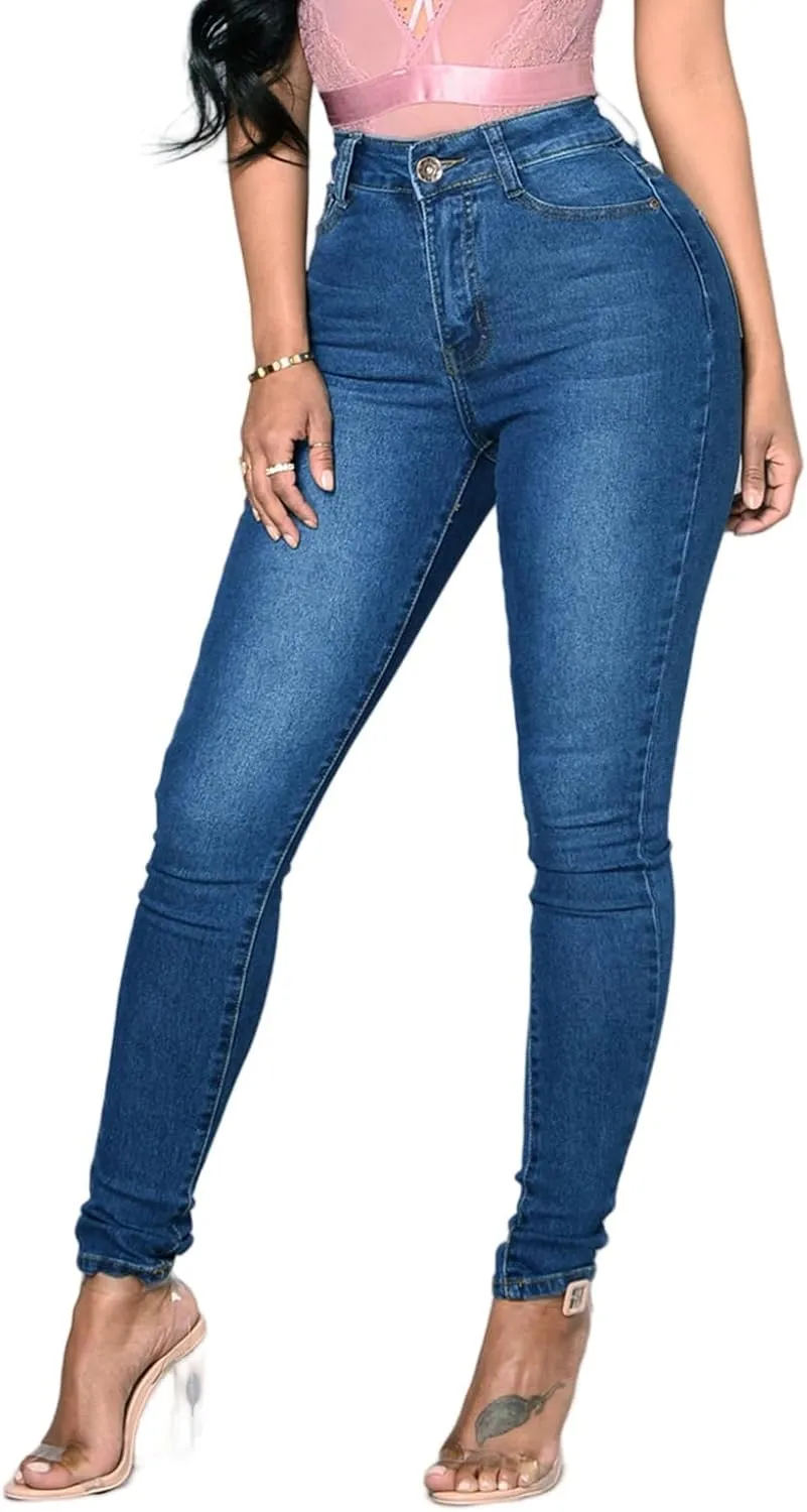 Skinny Jeans for Women,Women's Classic Denim Leggings-Jeggings,High Waisted Stretch Jeans,Shaping Pull-on Skinny Jeans