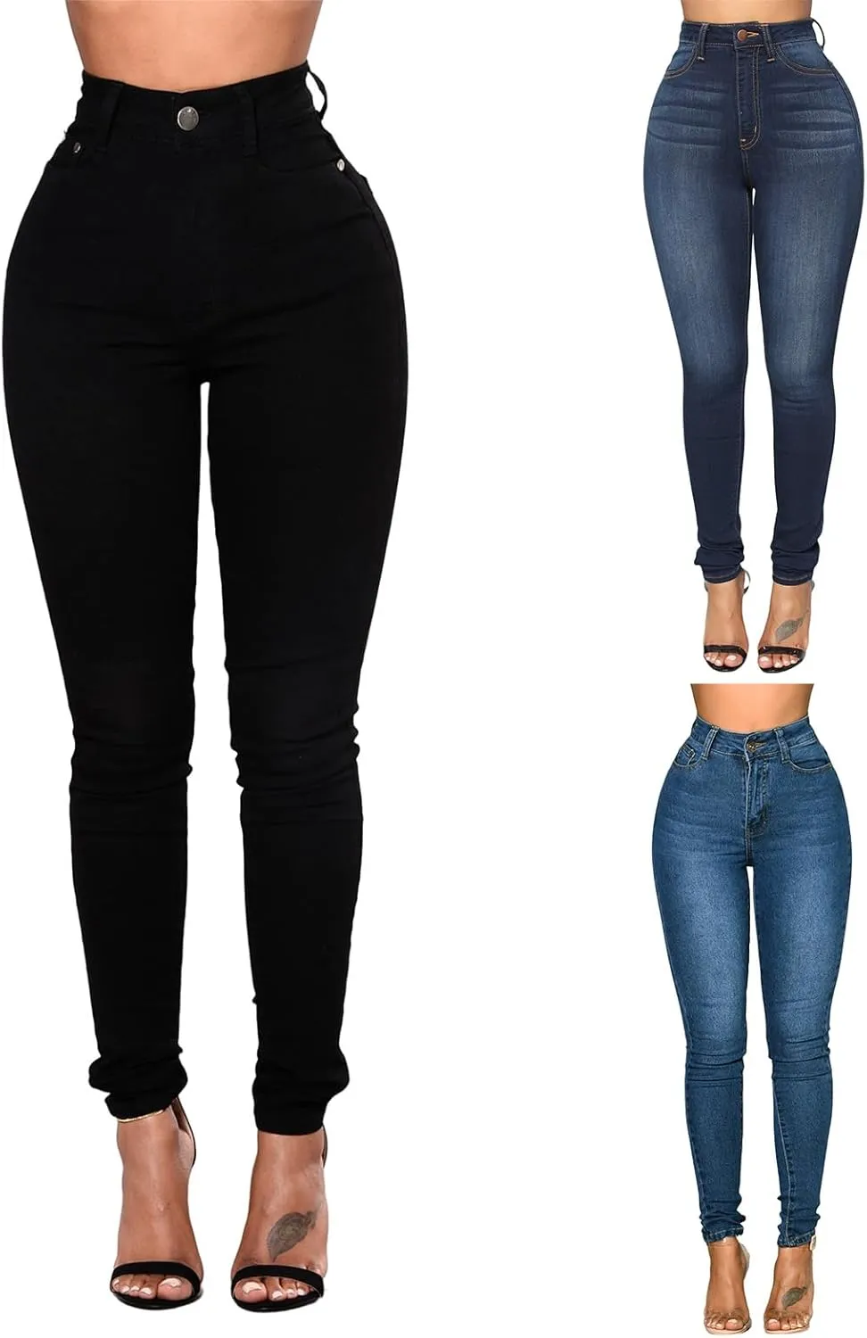 Skinny Jeans for Women,Women's Classic Denim Leggings-Jeggings,High Waisted Stretch Jeans,Shaping Pull-on Skinny Jeans