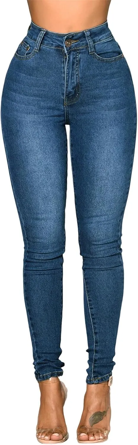 Skinny Jeans for Women,Women's Classic Denim Leggings-Jeggings,High Waisted Stretch Jeans,Shaping Pull-on Skinny Jeans