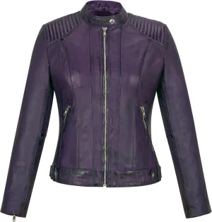 Skylinewears Womens Leather Jacket Bomber Motorcycle Biker Real Lambskin Leather Jackets