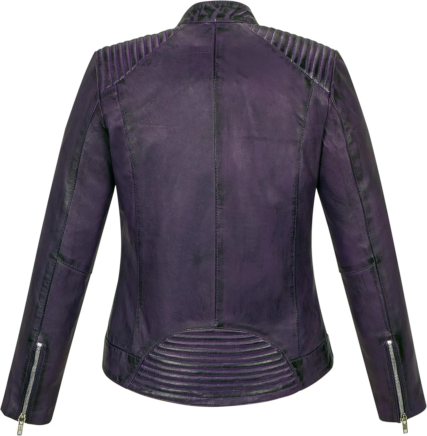Skylinewears Womens Leather Jacket Bomber Motorcycle Biker Real Lambskin Leather Jackets