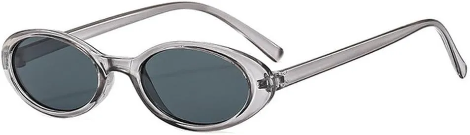 Small Oval Sunglasses Women Men Trendy Vintage Hip Hop Cat Eye Sun Glasses Female Leopard Black Punk Eyewear UV400