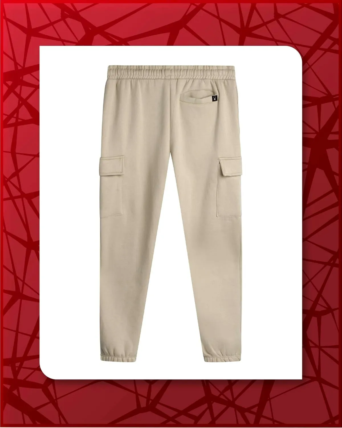 Spyder Mens Sweatpants - Athletic Fleece Cargo Joggers for Men with Pockets and Drawcord for Casual Workout (S-XXL)