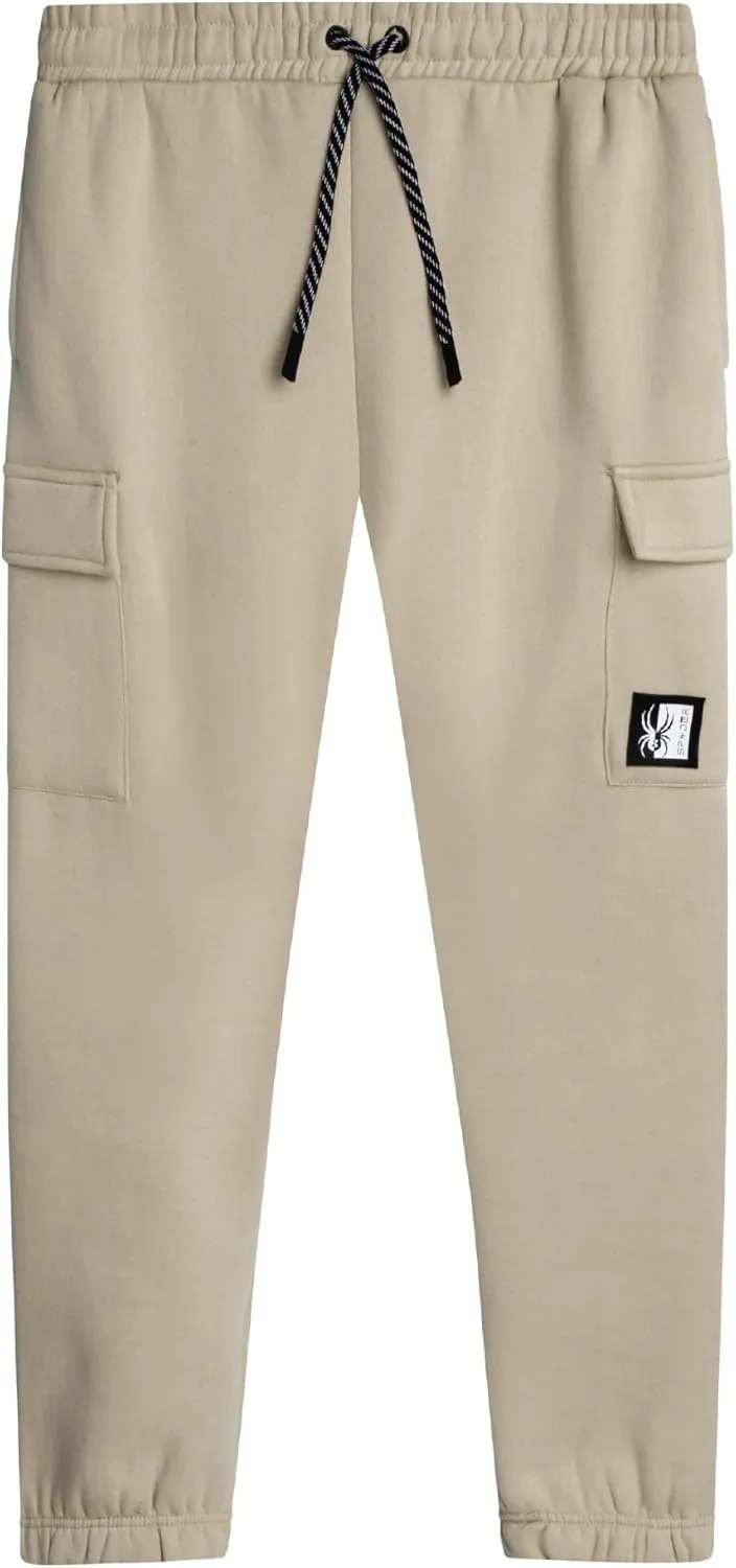 Spyder Mens Sweatpants - Athletic Fleece Cargo Joggers for Men with Pockets and Drawcord for Casual Workout (S-XXL)