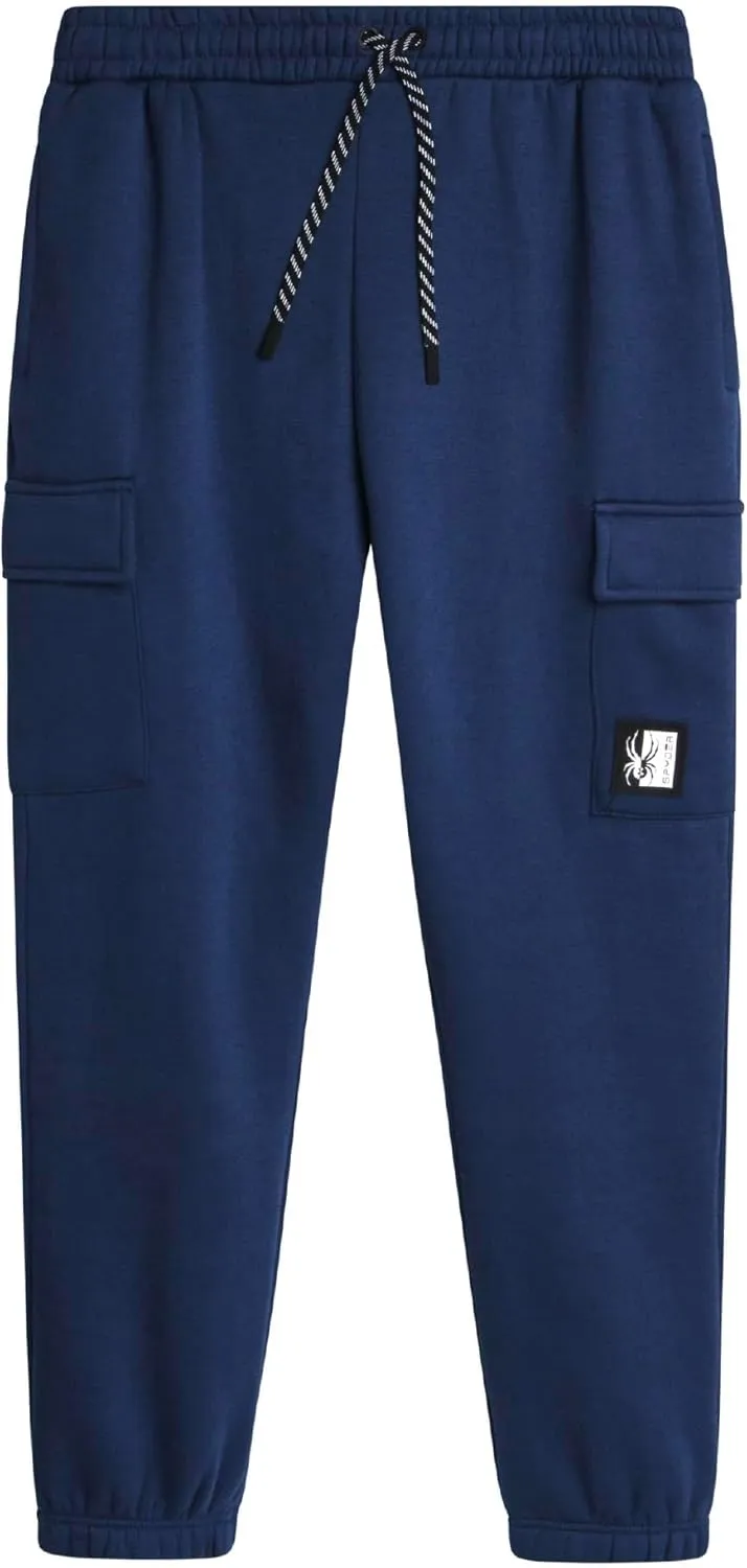 Spyder Mens Sweatpants - Athletic Fleece Cargo Joggers for Men with Pockets and Drawcord for Casual Workout (S-XXL)