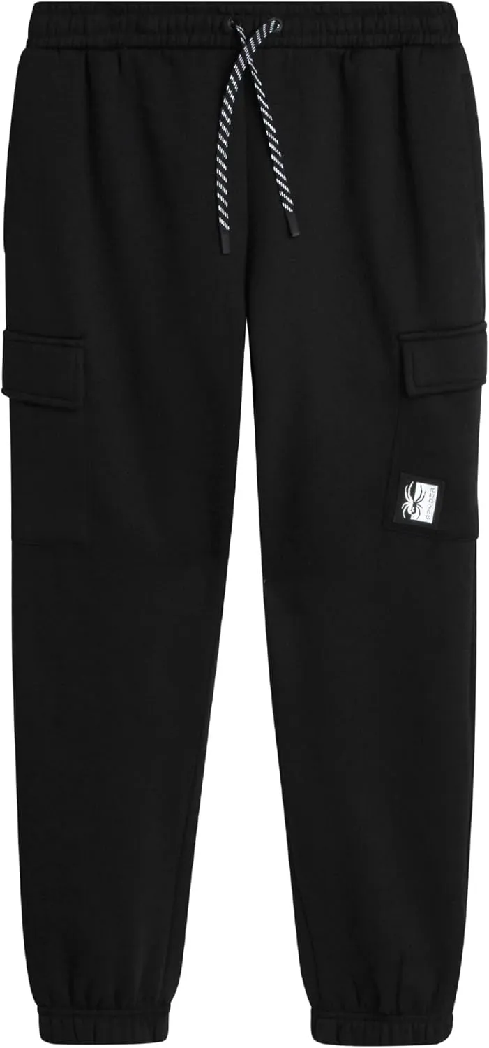 Spyder Mens Sweatpants - Athletic Fleece Cargo Joggers for Men with Pockets and Drawcord for Casual Workout (S-XXL)
